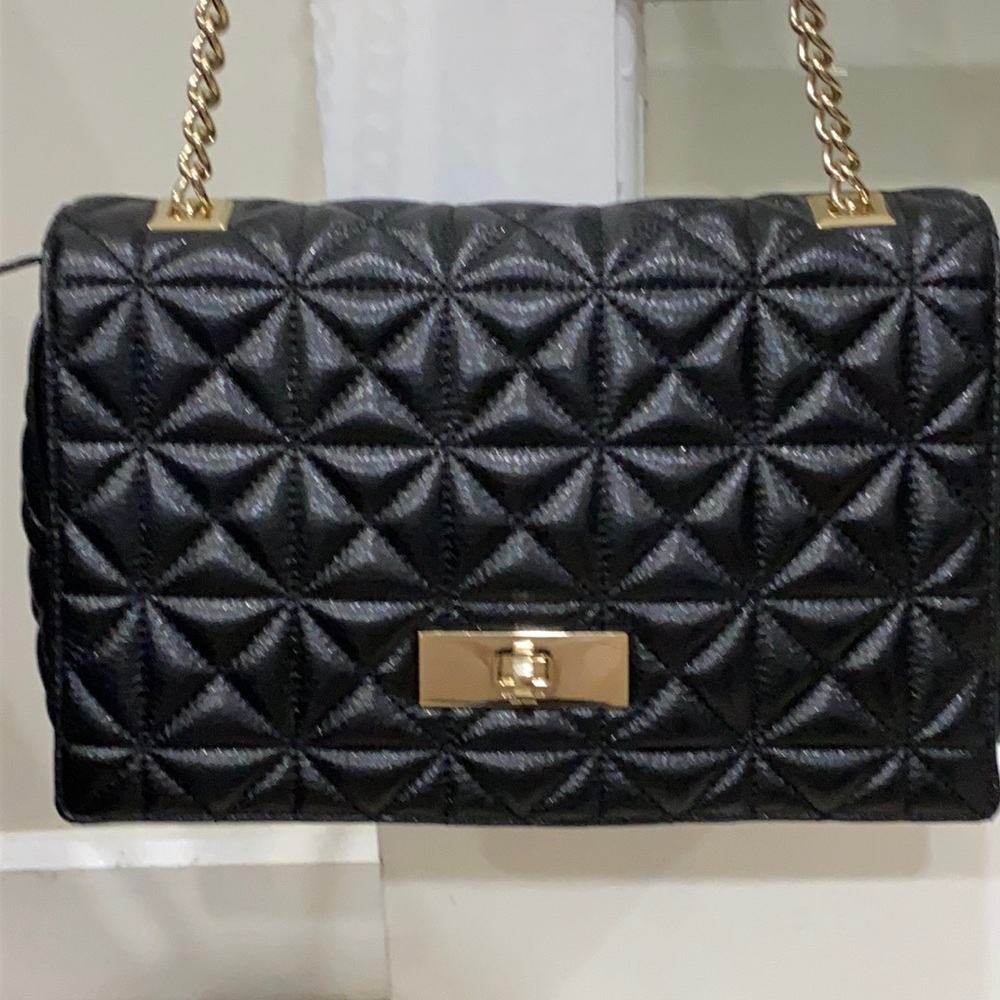 Kate Spade black leather shoulder Bag